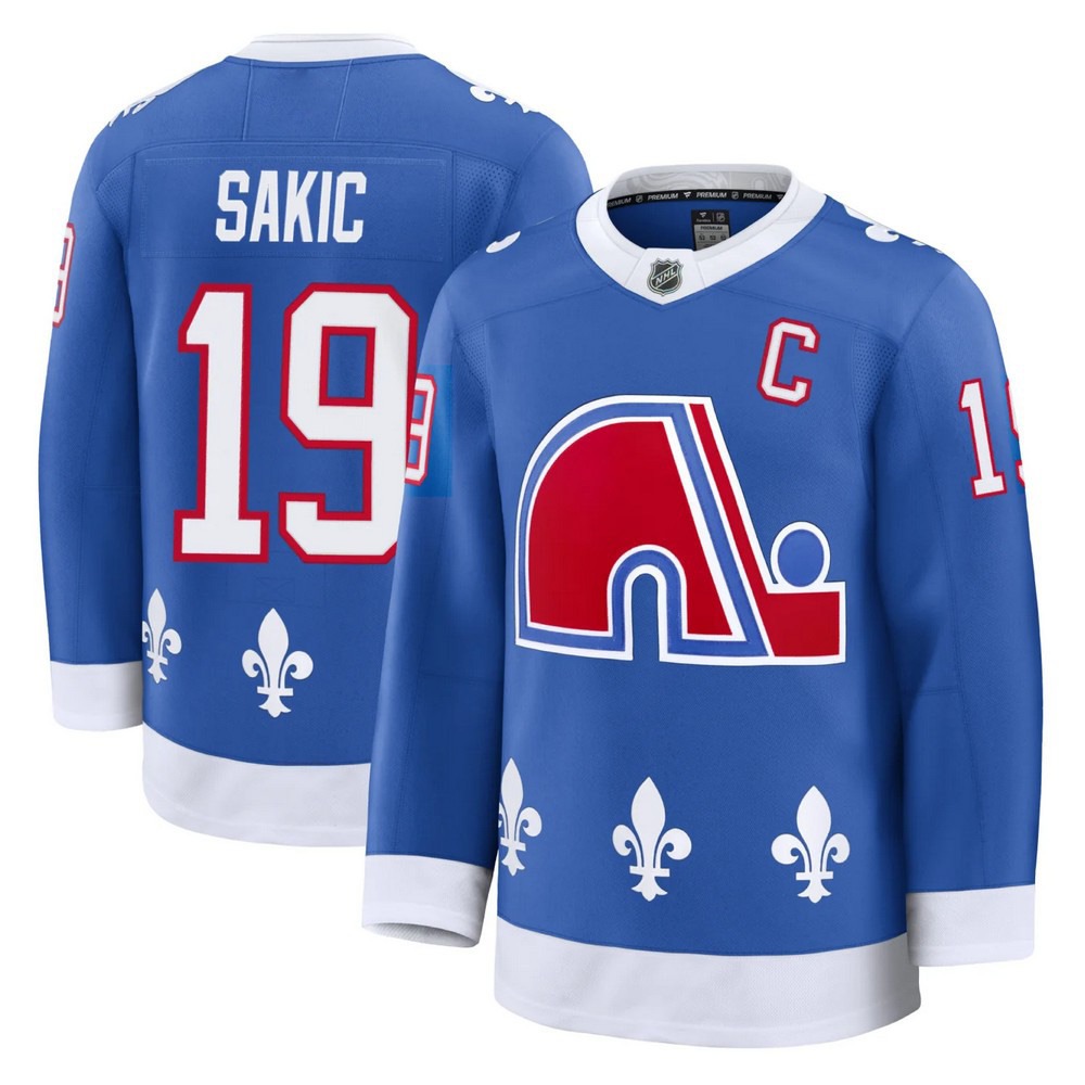 Joe Sakic Colorado Avalanche Blue Alternate Heritage Premium Jersey-Pro Kit Vault | Brand New 26/27 Sports Jerseys